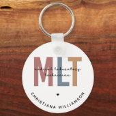 Personalisierter MLT Medizinischer Labortechniker Schlüsselanhänger (Rückseite)
