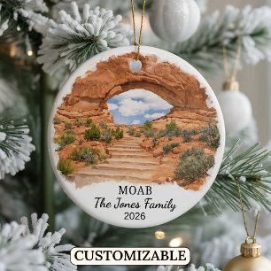 Personalisierter Moab-Schmuck, Benutzerdefinierter Keramik Ornament
