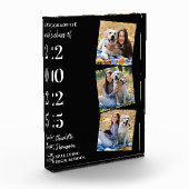 Personalisierter moderner Abschluss Keepake Collag Fotoblock (Links)