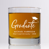 Personalisierter moderner Abschluss Whiskyglas