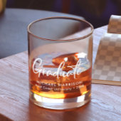 Personalisierter moderner Abschluss Whiskyglas