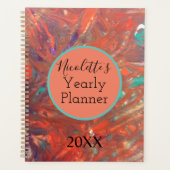 Personalisierter moderner Abstrakter Malplaner Planer (Vorderseite)