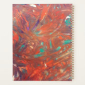 Personalisierter moderner Abstrakter Malplaner Planer (Rückseite)