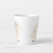 Personalisierter moderner beiger Wasserfarben-Kaff Milchtasse (Vorderseite)