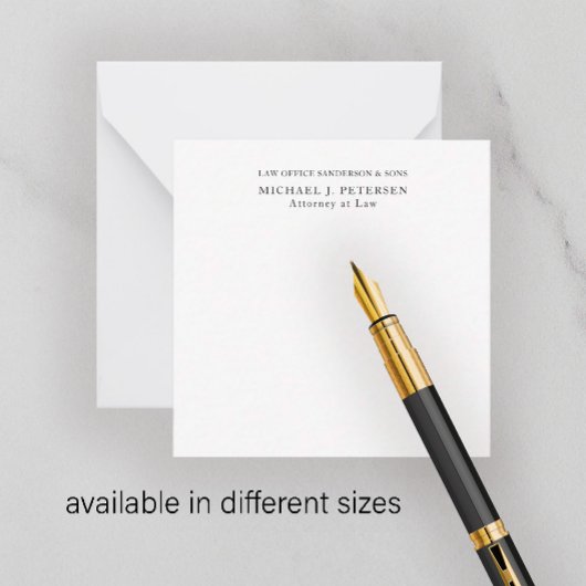 Personalisierter moderner beruflicher Klassiker Mitteilungskarte