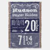 Personalisierter, moderner Blue Birning Record Decke (Vorderseite Vertikal)