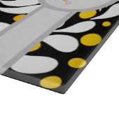 Personalisierter, moderner Blume warm ombre print Schneidebrett (Ecke)