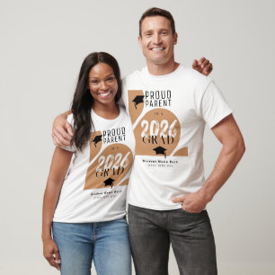Personalisierter moderner Bogen 2026 Stolz auf Elt T-Shirt
