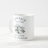 Personalisierter moderner Camp-Junggeselinnen-Absc Kaffeetasse (Vorderseite Links)