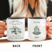 Personalisierter moderner Camp-Junggeselinnen-Absc Kaffeetasse