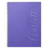 Personalisierter moderner Chic Lila Notizblock (Vorderseite)