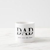 Personalisierter moderner DAD-Espressobecher Espressotasse (Vorderseite)