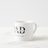Personalisierter moderner DAD-Espressobecher Espressotasse (Vorderseite Rechts)