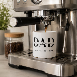 Personalisierter moderner DAD-Espressobecher Espressotasse