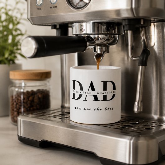 Personalisierter moderner DAD-Espressobecher Espressotasse