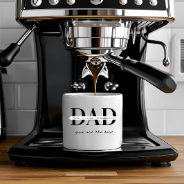 Personalisierter moderner DAD-Espressobecher Espressotasse