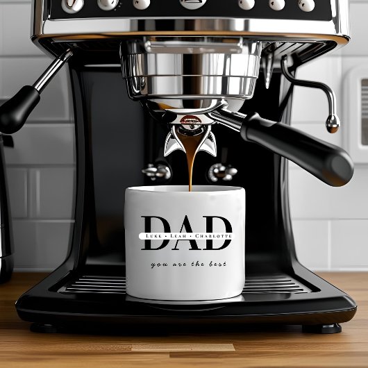 Personalisierter moderner DAD-Espressobecher Espressotasse