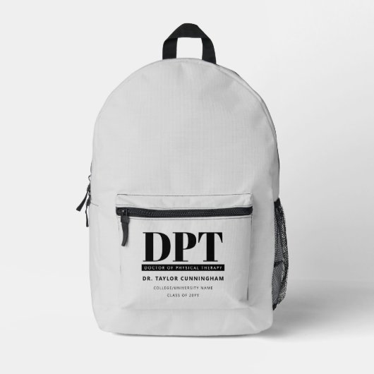 Personalisierter moderner DPT Arzt für Physikalisc Bedruckter Rucksack (Vorderseite)