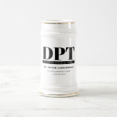 Personalisierter moderner DPT Arzt für Physikalisc Bierglas (Mittel)