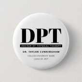 Personalisierter moderner DPT Arzt für Physikalisc Button (Vorderseite)