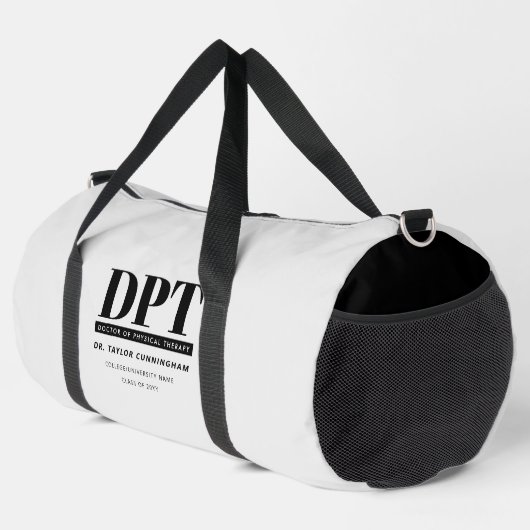 Personalisierter moderner DPT Arzt für Physikalisc Duffle Bag (Rechte Ecke)