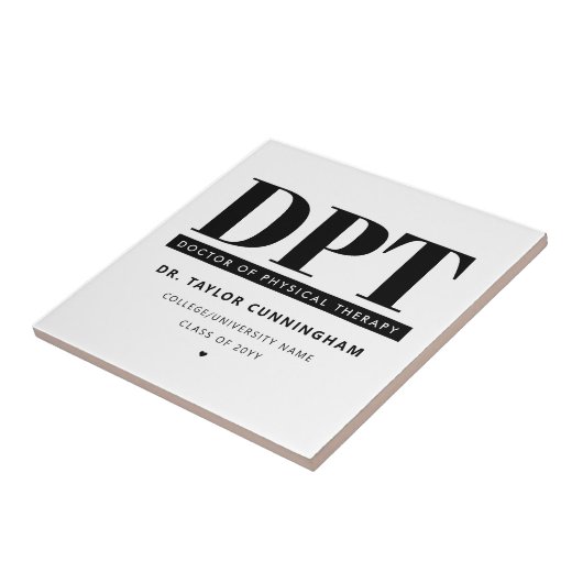 Personalisierter moderner DPT Arzt für Physikalisc Fliese (Seite)