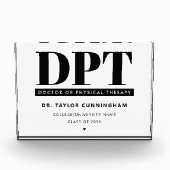 Personalisierter moderner DPT Arzt für Physikalisc Fotoblock (Vorderseite)