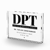Personalisierter moderner DPT Arzt für Physikalisc Fotoblock (Rechts)