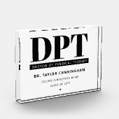 Personalisierter moderner DPT Arzt für Physikalisc Fotoblock (Links)