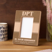 Personalisierter moderner DPT Arzt für Physikalisc Geätzte Rahmen (Linke Ecke)