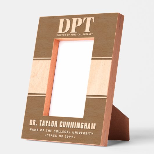 Personalisierter moderner DPT Arzt für Physikalisc Geätzte Rahmen (Links)