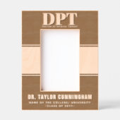 Personalisierter moderner DPT Arzt für Physikalisc Geätzte Rahmen (Vorderseite)
