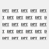 Personalisierter moderner DPT Arzt für Physikalisc Geschenkpapier Set (Vorderseite 3)