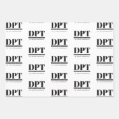 Personalisierter moderner DPT Arzt für Physikalisc Geschenkpapier Set (Vorderseite 2)