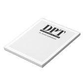 Personalisierter moderner DPT Arzt für Physikalisc Notizblock (Rotiert)