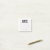 Personalisierter moderner DPT Arzt für Physikalisc Post-it Klebezettel (Auf Schreibtisch)