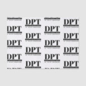 Personalisierter moderner DPT Arzt für Physikalisc Seidenpapier (Vorderseite)