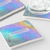 Personalisierter, moderner Familienname Steinuntersetzer