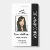 Personalisierter, moderner Firmenmitarbeiter - Bla Ausweis (Vorderseite)