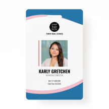 Personalisierter moderner Firmenmitarbeiter Blue P