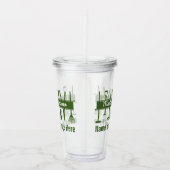Personalisierter moderner Gärtner Acryltrinkbecher (Rechts)