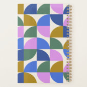 Personalisierter, moderner geometrischer Student Planer (Rückseite)