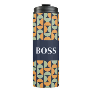 Personalisierter moderner geometrischer Thermobech Thermosbecher