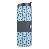Personalisierter moderner geometrischer Thermobech Thermosbecher (Nach links gedreht)