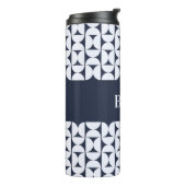Personalisierter moderner geometrischer Thermobech Thermosbecher (Nach links gedreht)