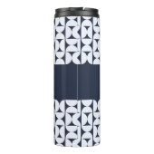 Personalisierter moderner geometrischer Thermobech Thermosbecher (Rückseite)