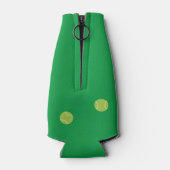 Personalisierter, moderner Green Tennis Racket Bal Flaschenkühler (Rückseite)