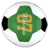 Personalisierter moderner grüner Fußballball Fußball (Gedreht)