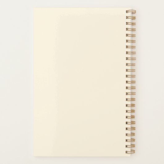 Personalisierter moderner Hübscher Planer (Rückseite)