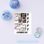 Personalisierter moderner Kolumbus-Tag 9 FotoColla Flyer (Einzeln)